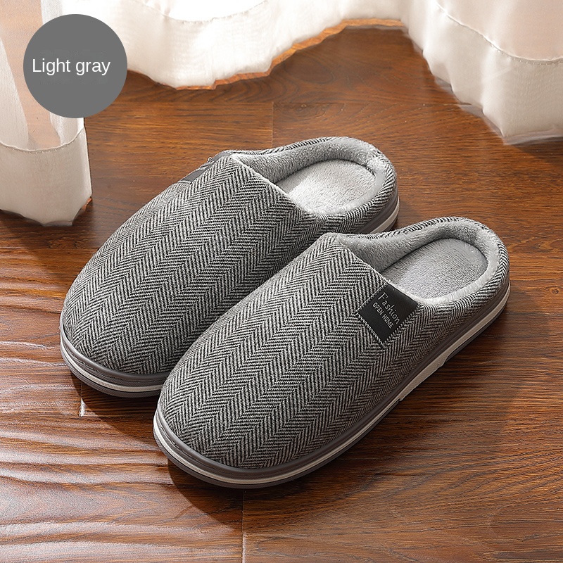 Home cashmere warm cotton slippers