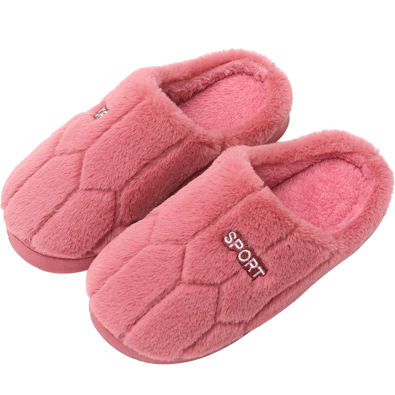 Home warm fluffy slippers