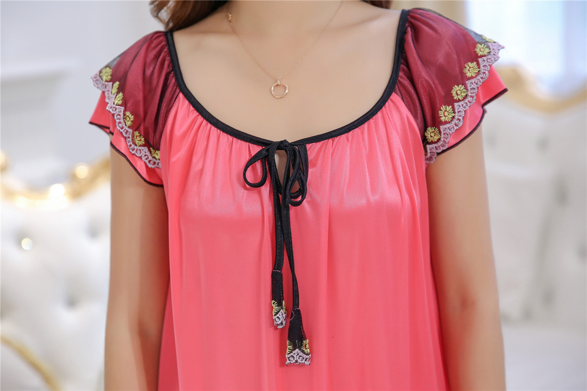 Ice silk sexy dress pajamas with halter