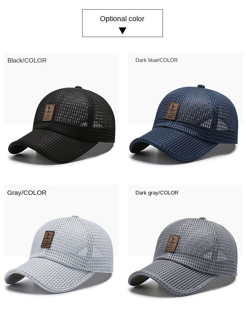 Large mesh summer sun hat