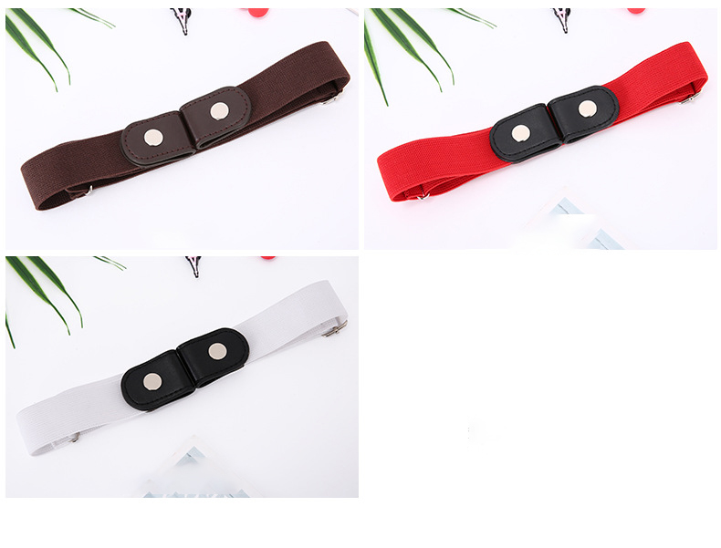 Lazy belt invisible seamless all-in-one perforation-free belt