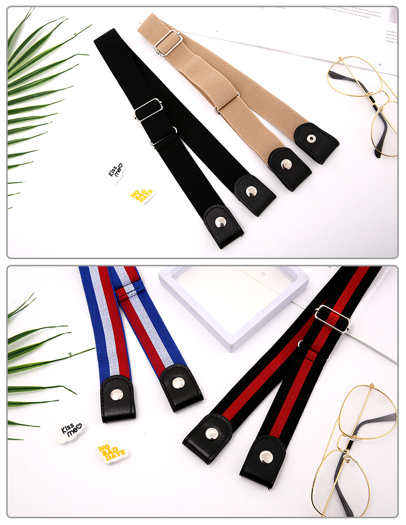 Lazy belt invisible seamless all-in-one perforation-free belt