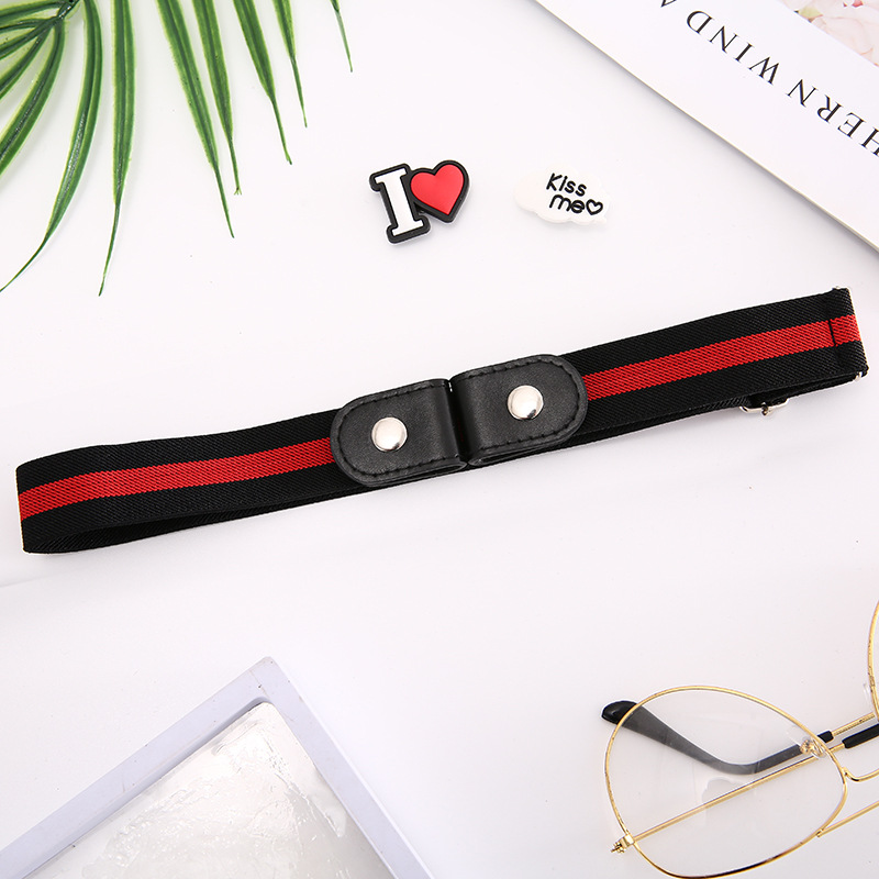 Lazy belt invisible seamless all-in-one perforation-free belt