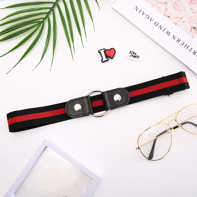 Lazy belt invisible seamless all-in-one perforation-free belt