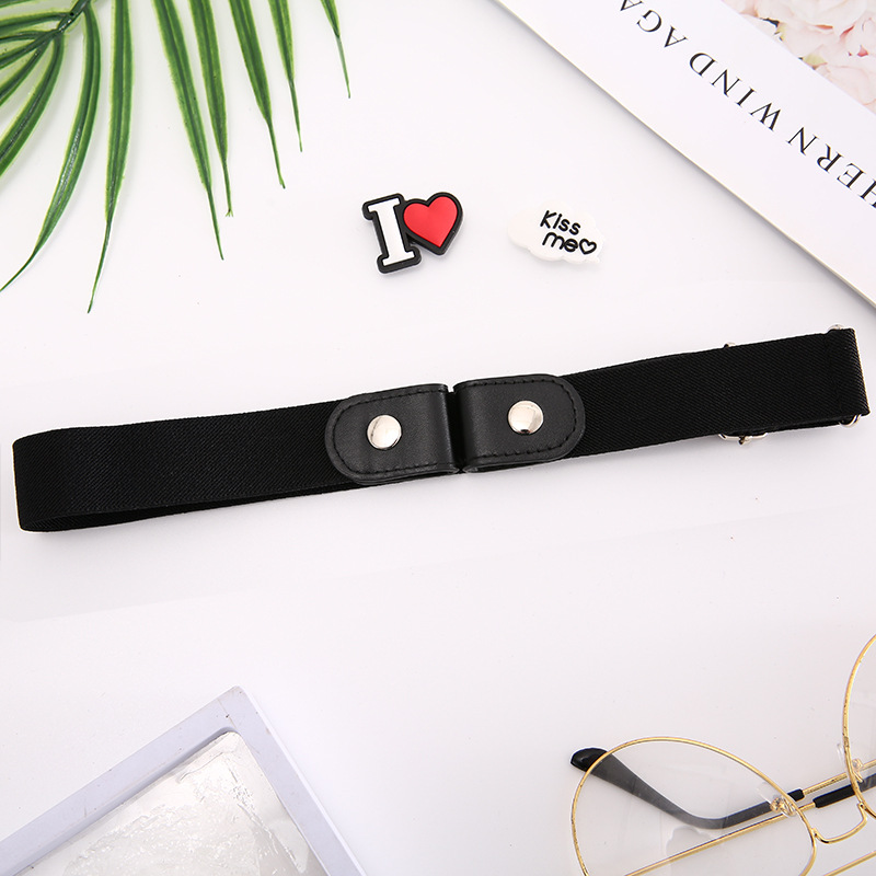 Lazy belt invisible seamless all-in-one perforation-free belt