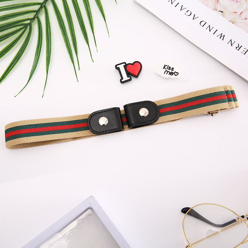 Lazy belt invisible seamless all-in-one perforation-free belt