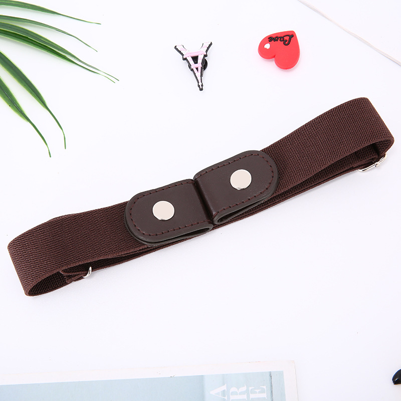 Lazy belt invisible seamless all-in-one perforation-free belt