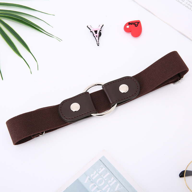 Lazy belt invisible seamless all-in-one perforation-free belt