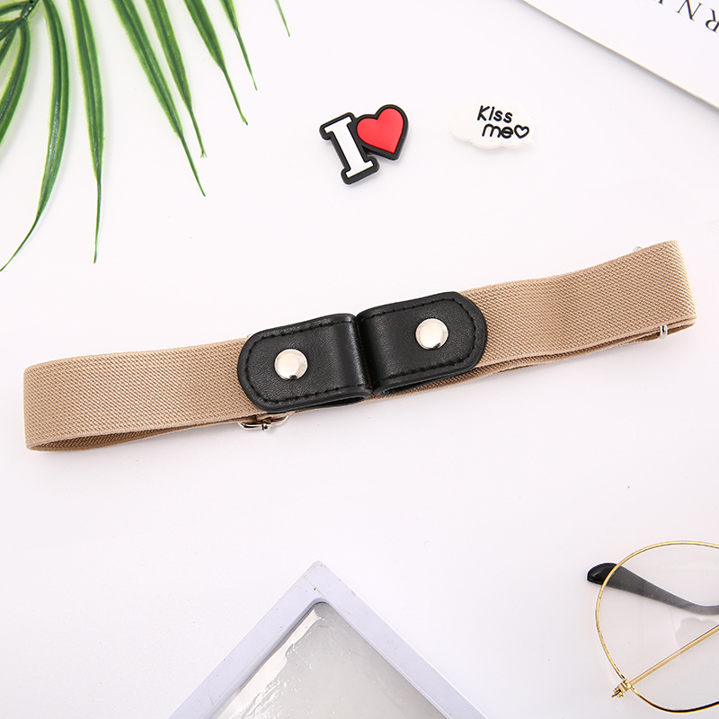 Lazy belt invisible seamless all-in-one perforation-free belt