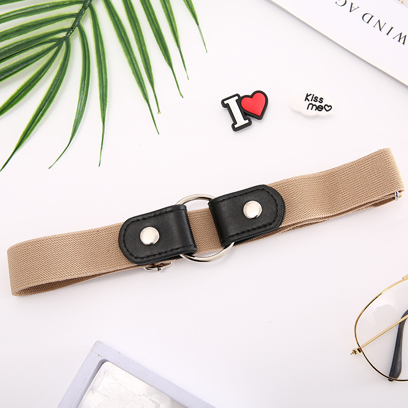 Lazy belt invisible seamless all-in-one perforation-free belt