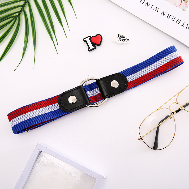 Lazy belt invisible seamless all-in-one perforation-free belt