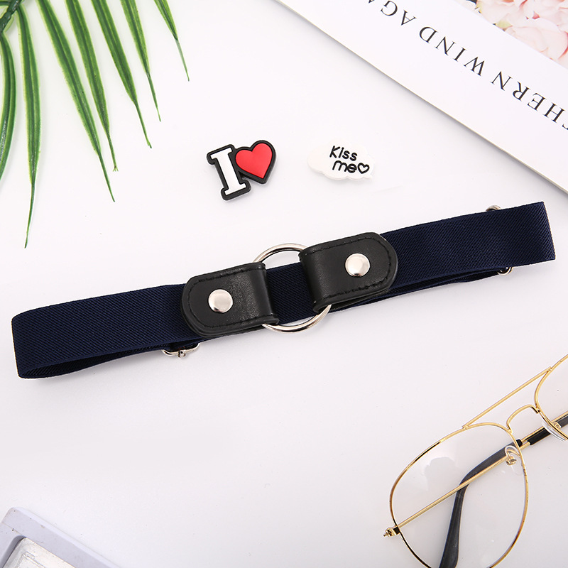 Lazy belt invisible seamless all-in-one perforation-free belt