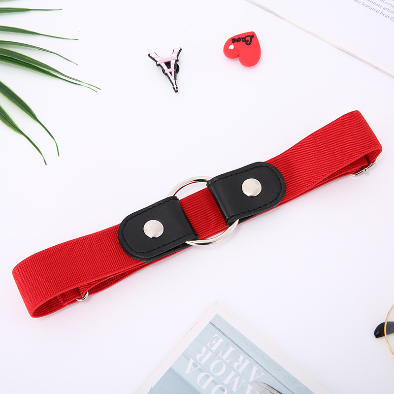 Lazy belt invisible seamless all-in-one perforation-free belt