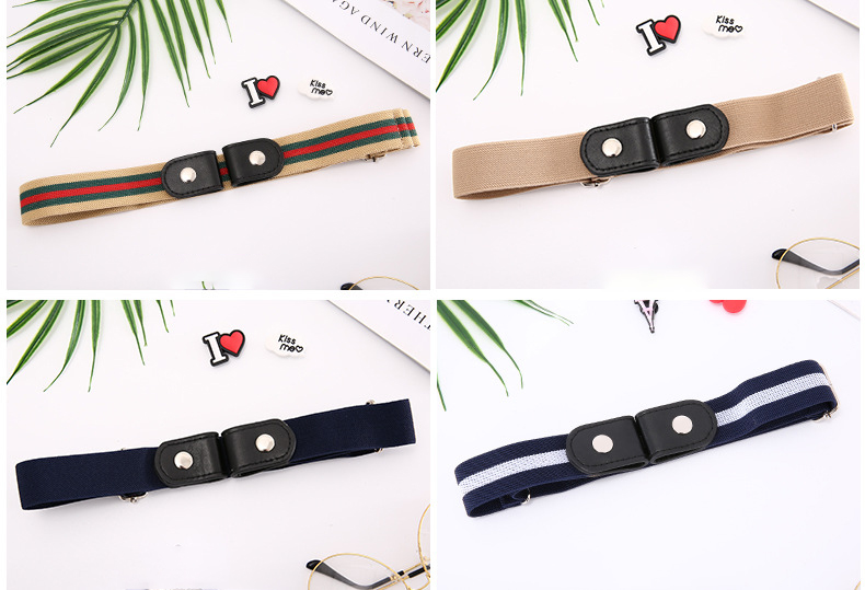 Lazy belt invisible seamless all-in-one perforation-free belt