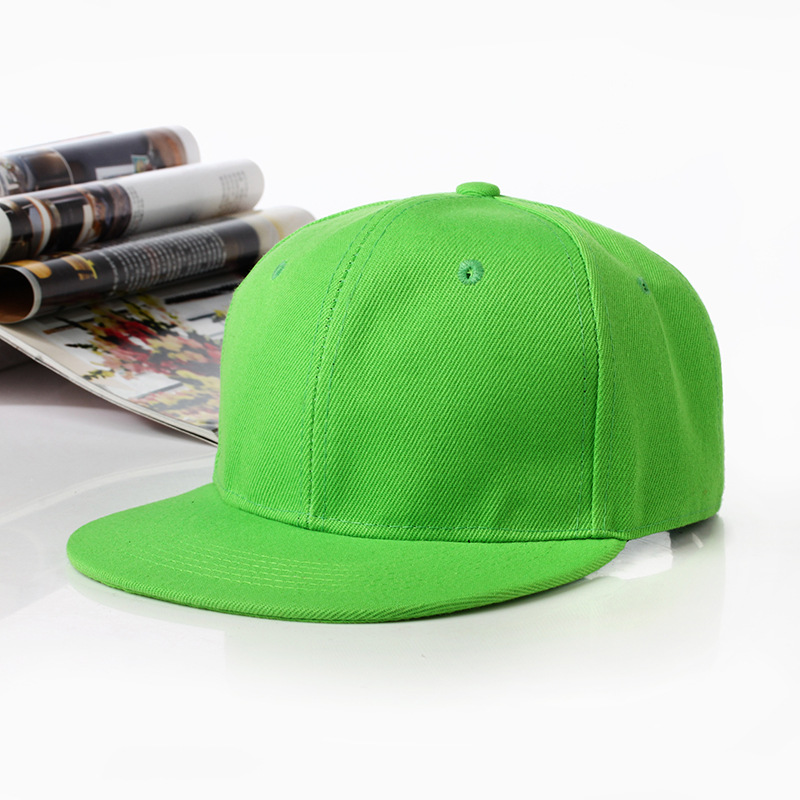 Light plate flat rim hip-hop baseball cap
