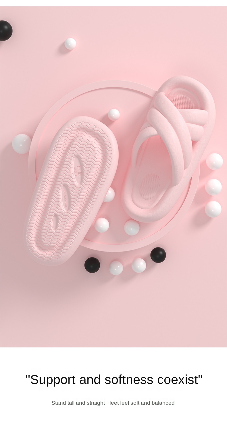 Lightweight home soft bath slippers
