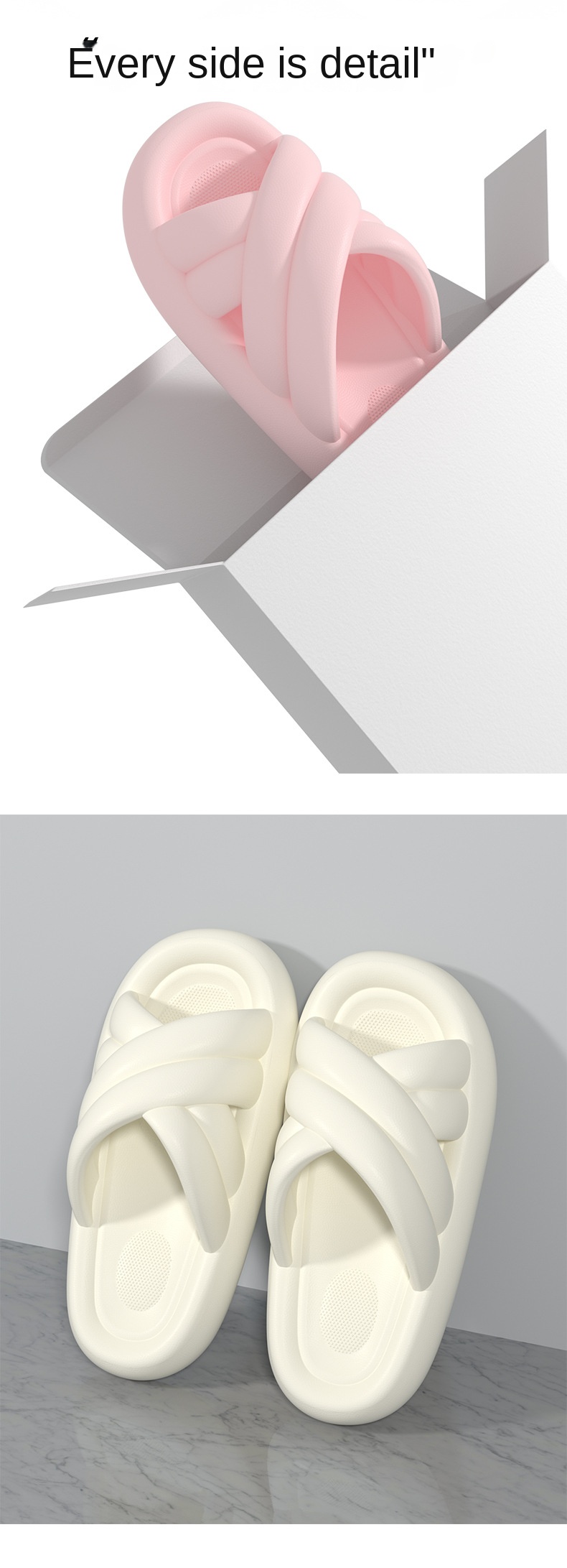 Lightweight home soft bath slippers