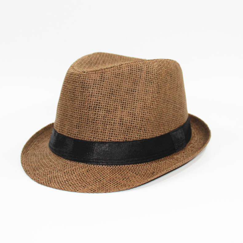 Linen top hat Panama jazz hat