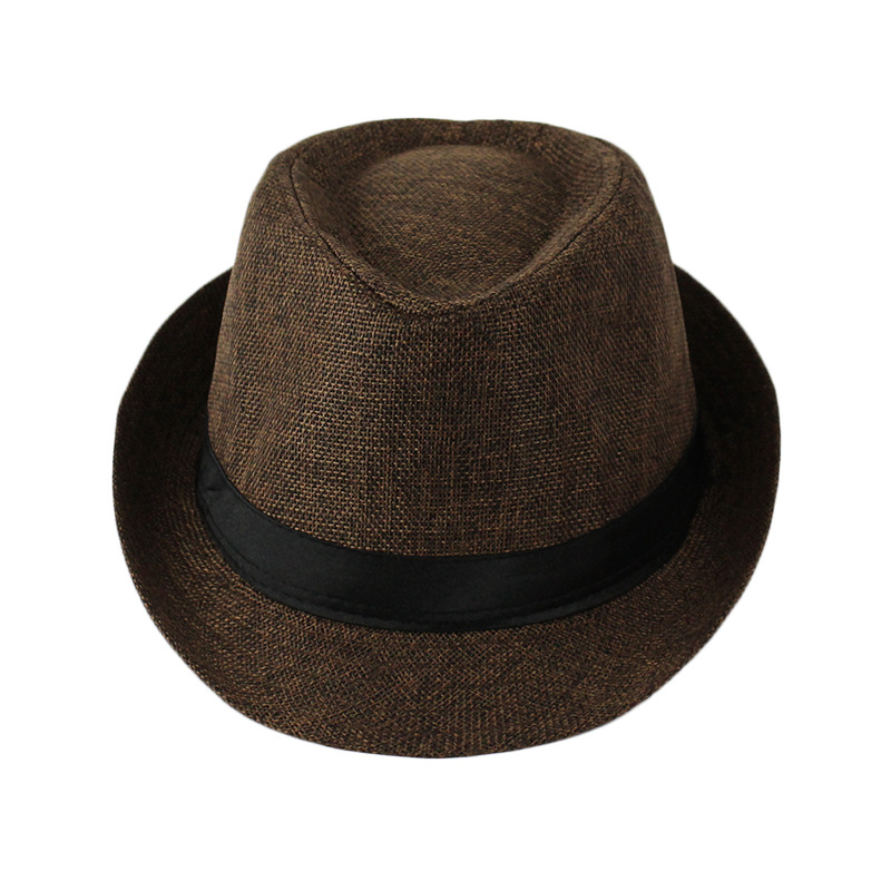 Linen top hat Panama jazz hat