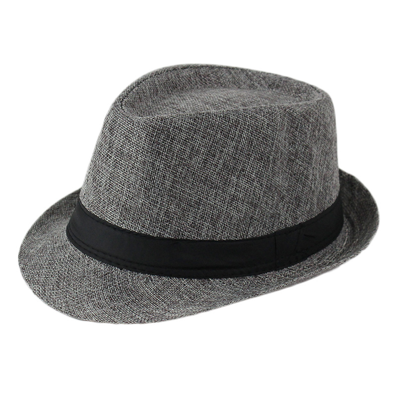 Linen top hat Panama jazz hat