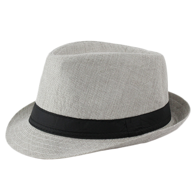 Linen top hat Panama jazz hat