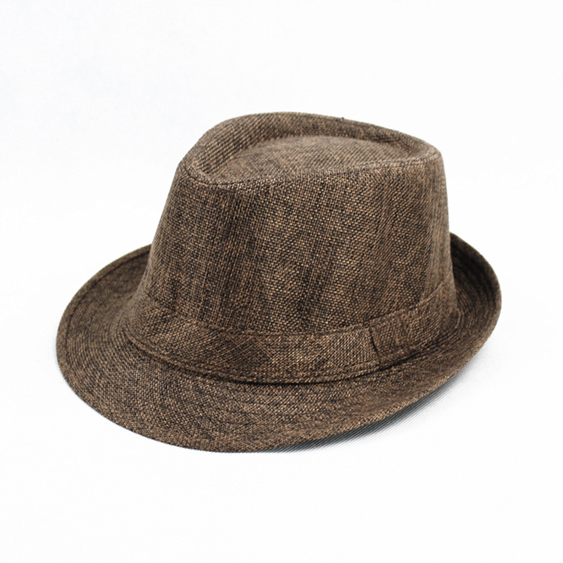 Linen top hat Panama jazz hat