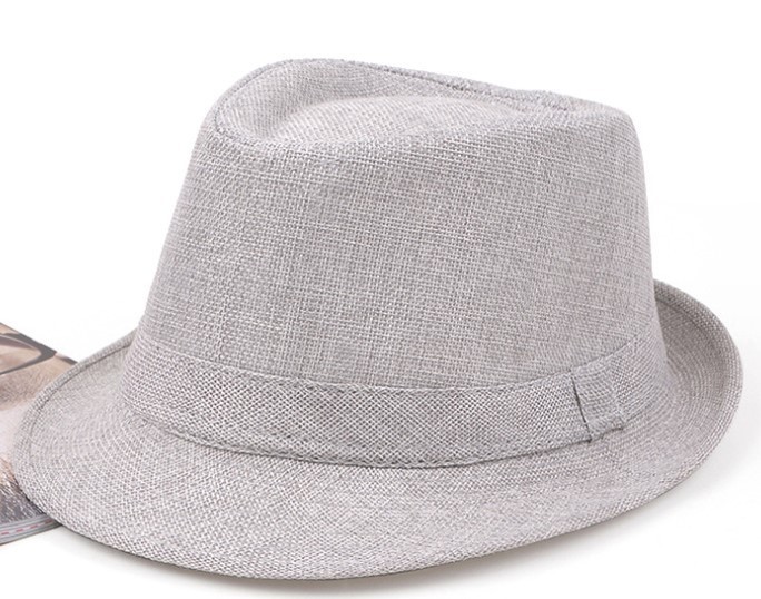 Linen top hat Panama jazz hat