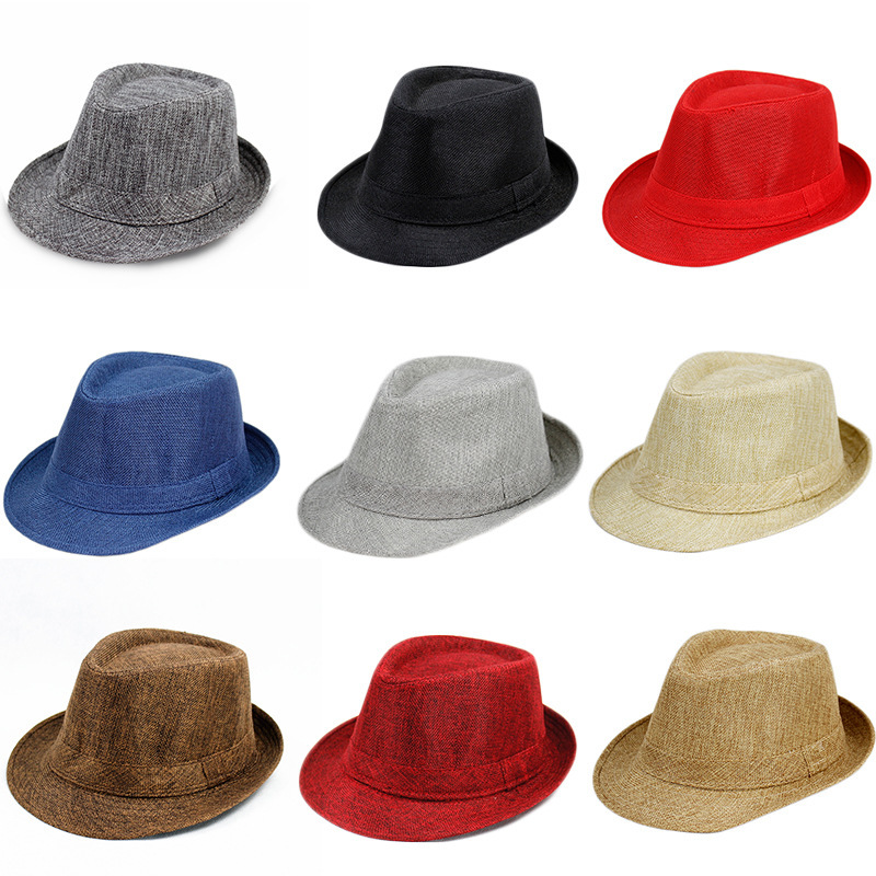 Linen top hat Panama jazz hat