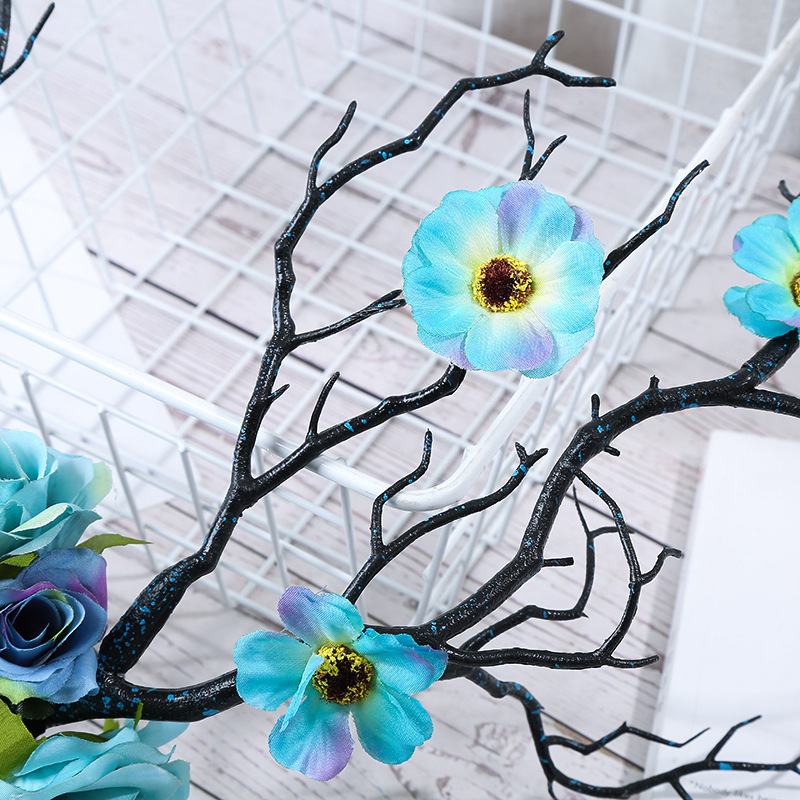 Little Fairy Twig Forest with exaggerated flower hair accessories antler headdress