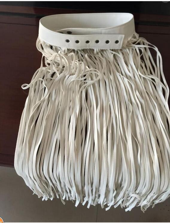 Long fringe belt Gypsy style belt