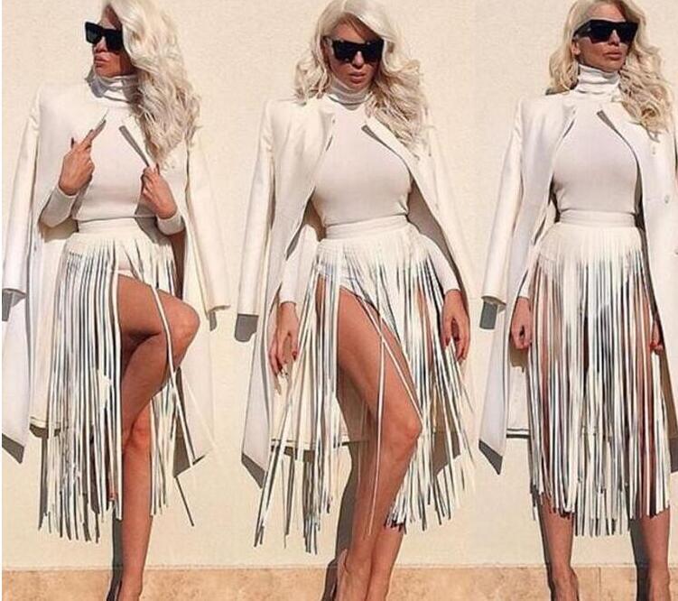 Long fringe belt Gypsy style belt