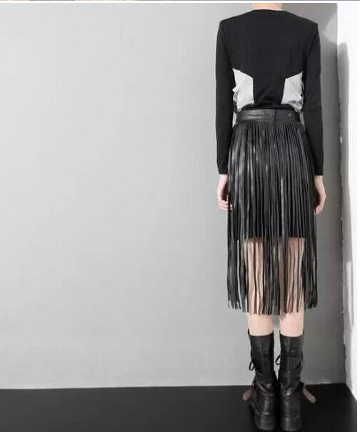 Long fringe belt Gypsy style belt