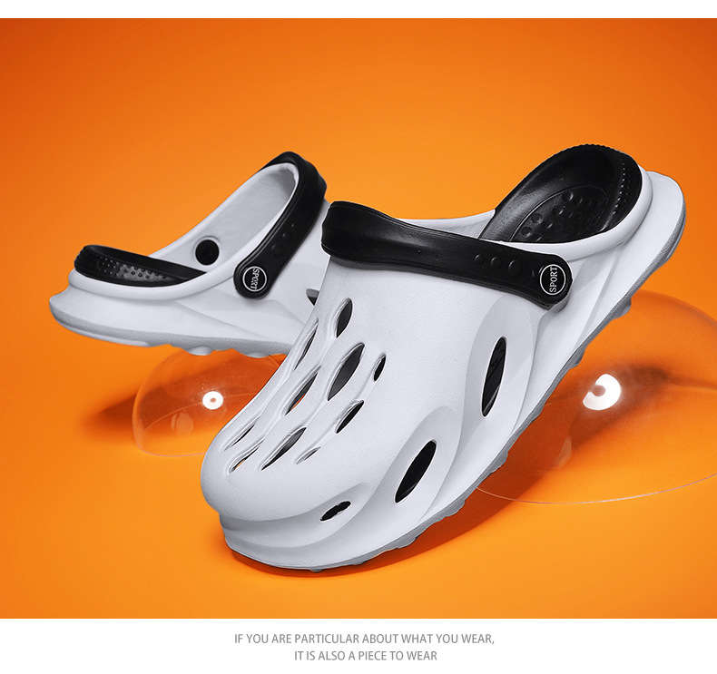 Men wear crocs in summer