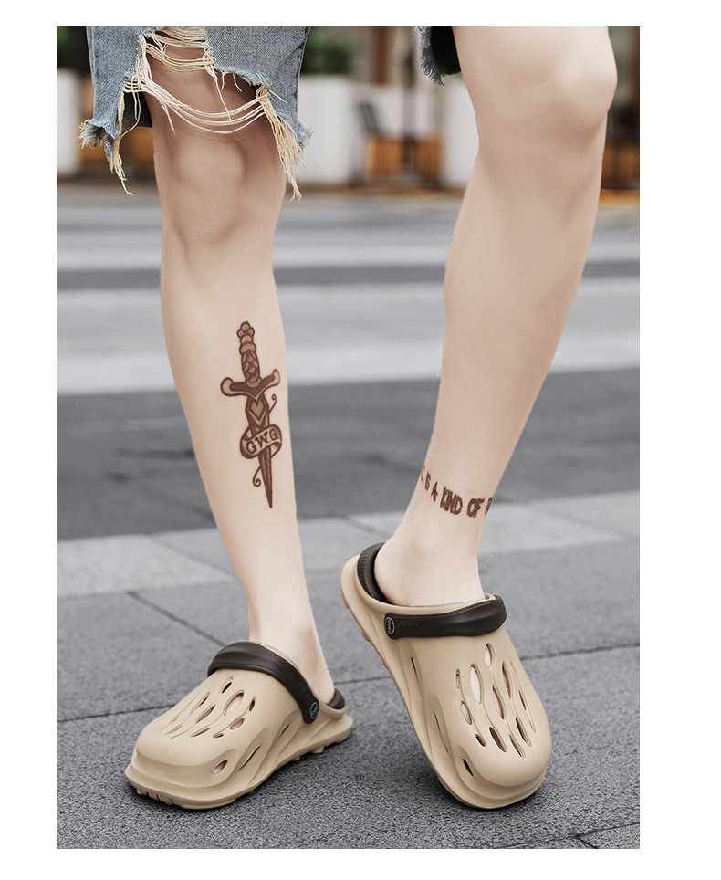 Men wear crocs in summer