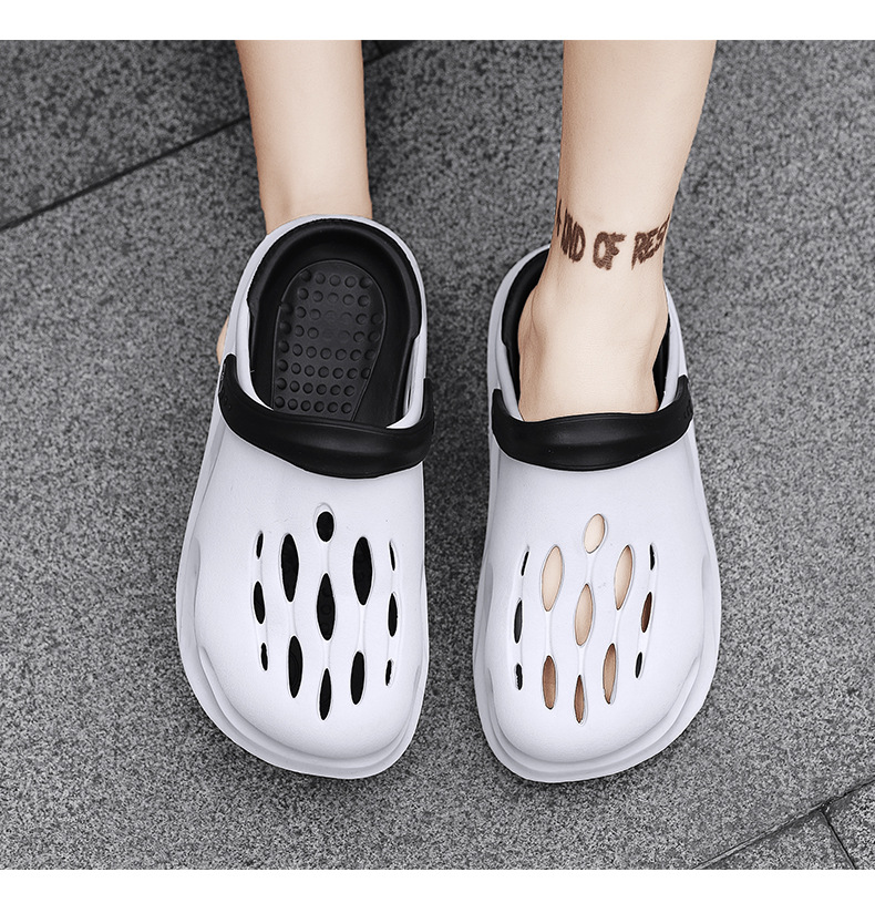 Men wear crocs in summer