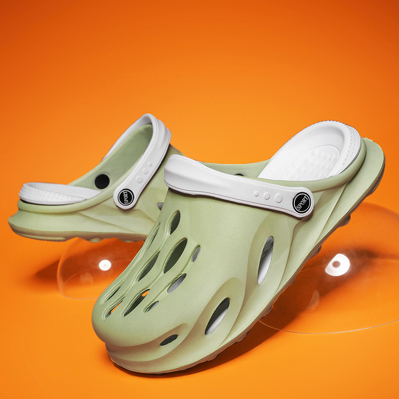 Men wear crocs in summer