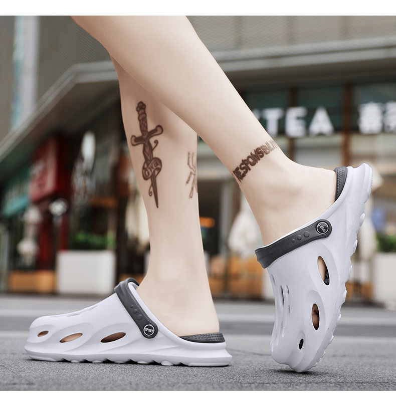 Men wear crocs in summer