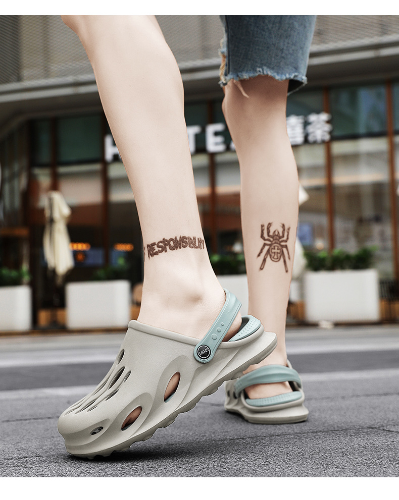 Men wear crocs in summer