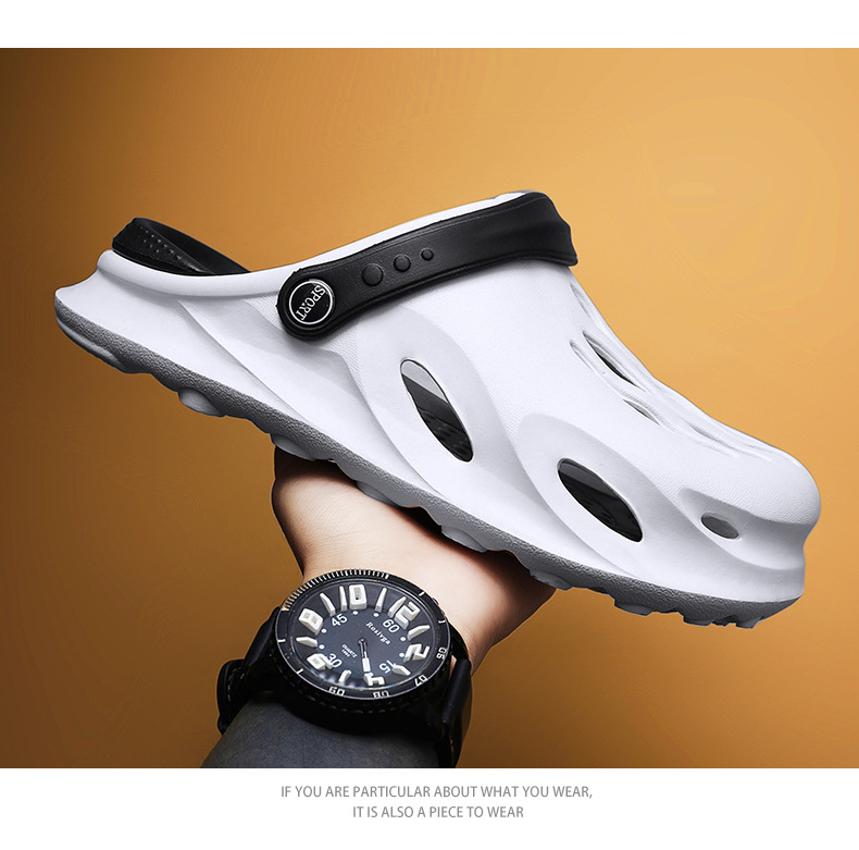 Men wear crocs in summer