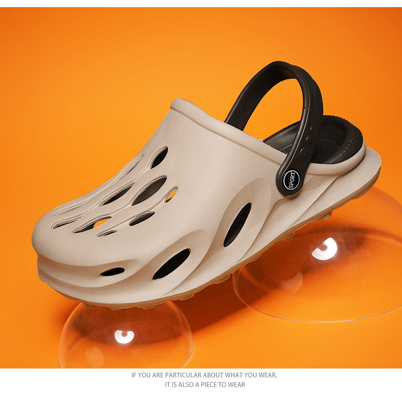 Men wear crocs in summer