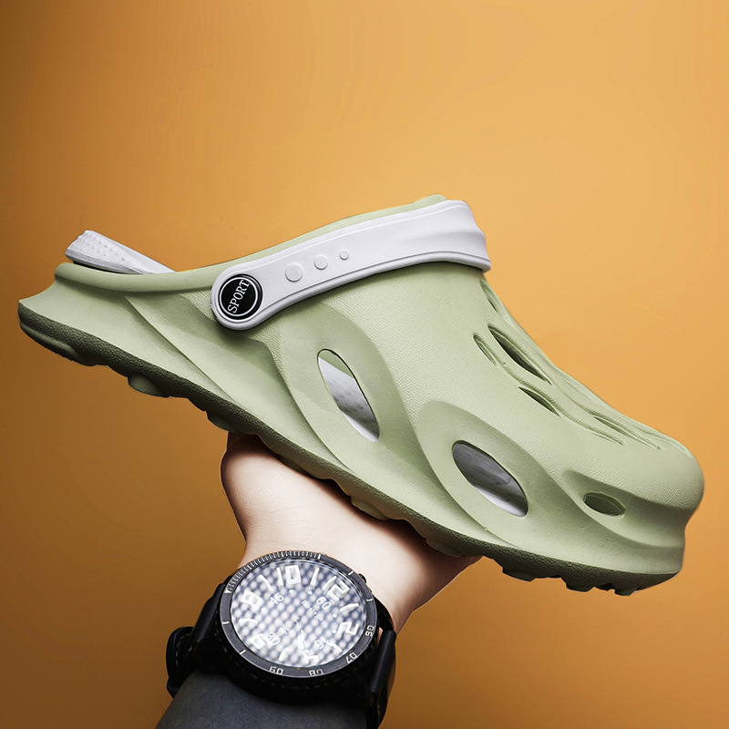Men wear crocs in summer