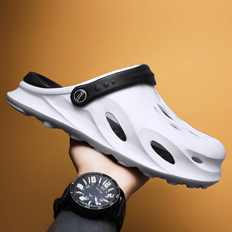 Men wear crocs in summer