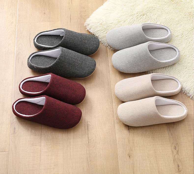 Men’s and women’s indoor cotton slippers