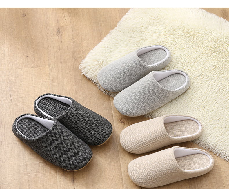 Men’s and women’s indoor cotton slippers