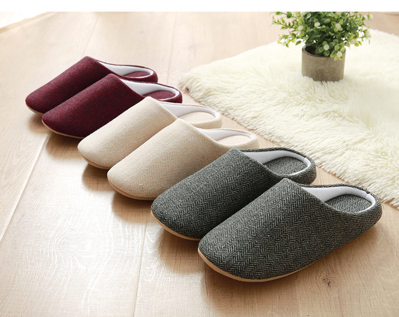Men’s and women’s indoor cotton slippers
