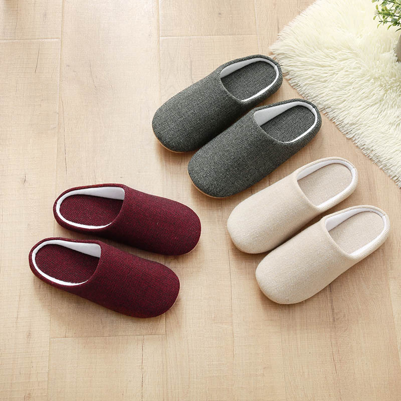 Men’s and women’s indoor cotton slippers