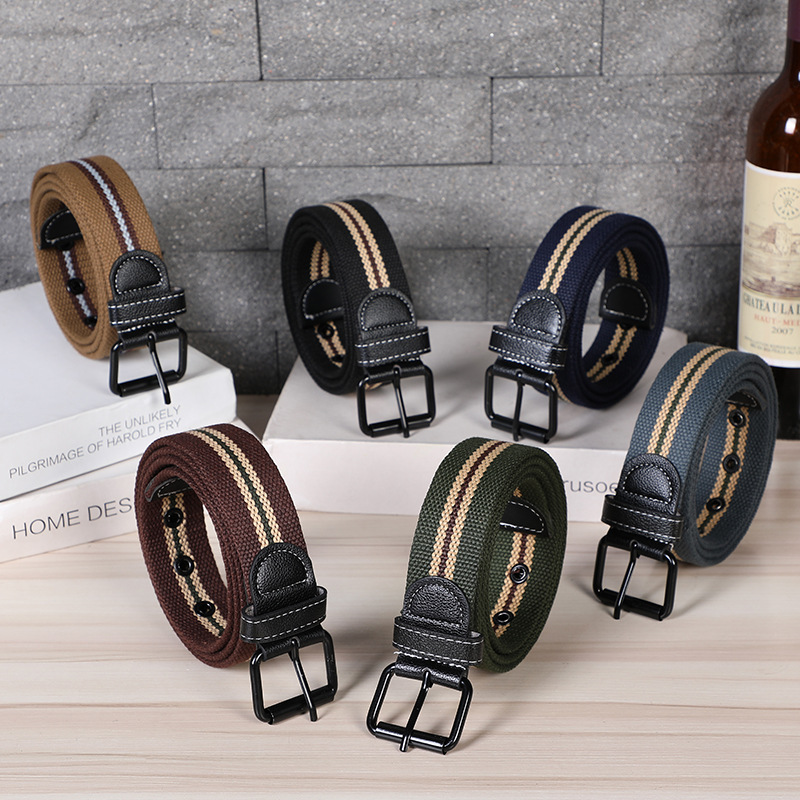 Men’s outdoor leisure pin buckle belt thickened and lengthened