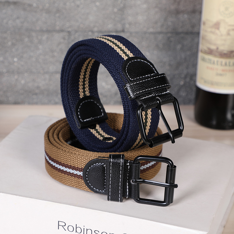 Men’s outdoor leisure pin buckle belt thickened and lengthened