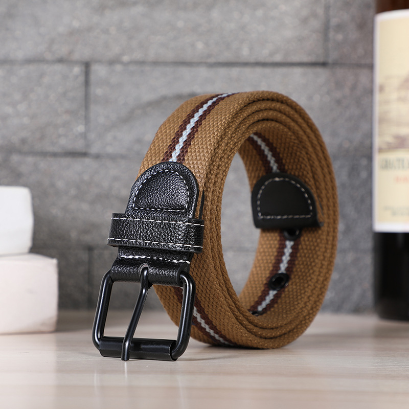 Men’s outdoor leisure pin buckle belt thickened and lengthened