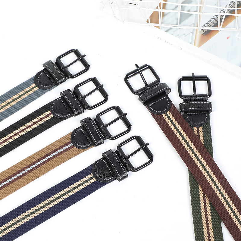 Men’s outdoor leisure pin buckle belt thickened and lengthened